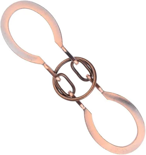 Vista 3 de Rompecabezas de herradura de metal clásico tradicional rompecabezas (bronce, normal)