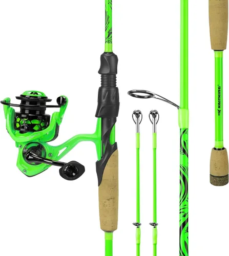 Vista 19 de KastKing Zephyr Dual-Tip Baitcaster & Spinning Fishing Rod and Reel Combo Negro