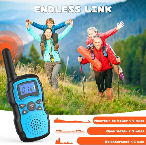 Vista 4 de Wishouse Walkie Talkies para niños recargable