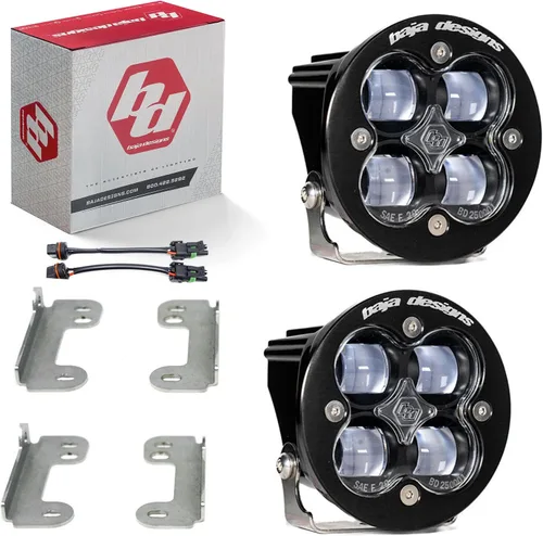 Vista 18 de Kit de luces LED de niebla de bolsillo Baja Designs Squadron-R SAE compatible con Jeep Gladiator 2020-22; Wrangler JL 2018-22 parachoques OEM