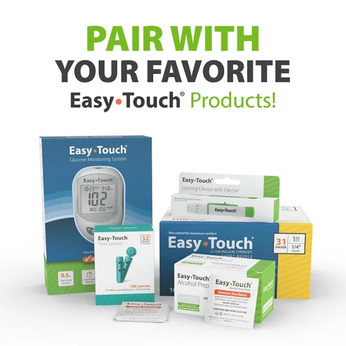 Vista 8 de EasyTouch - Almohadillas de preparación de alcohol esterilizadas con gamma, envueltas individualmente, 10 por paquete, 1200 paquetes
