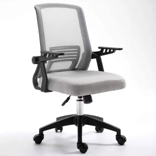Vista 4 de Silla de computadora resistente para adultos, reposabrazos giratorio, silla extraíble para sala de Internet Cafe (Azul)