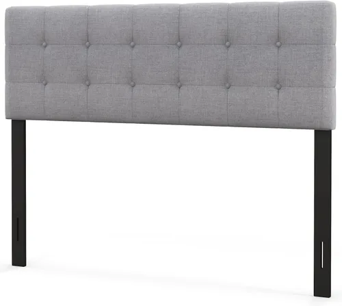 Vista 24 de GIANTEX - Cabecera con estación de carga, tamaño Queen/Matrimonial, tapizada con botones y 2 salidas de CA, puerto USB y tipo C, patas de madera