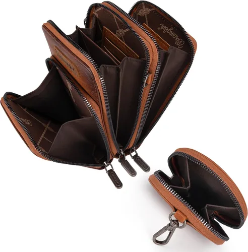 Vista 4 de Wrangler RFID Blocking Crossbody Purses for Women Cell Phone Wallet with Credit Card Slots