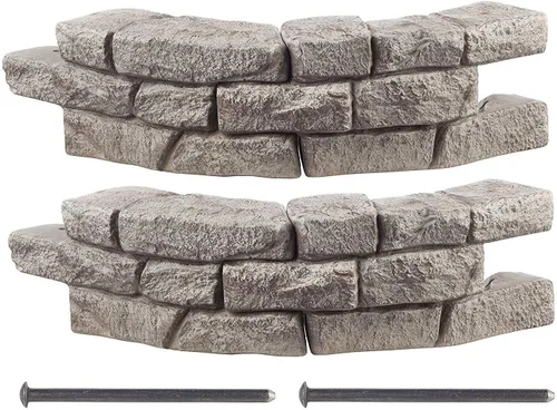 Vista 11 de RTS Home Accents Kit de cama de jardín elevada Rock Lock, cuadrado de 48 pulgadas