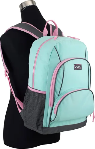 Vista 6 de FUEL Mochila multibolsillo con divertidos estampados mochila casual bolsa multiusos Carnaval Menta Mochilas Daypack