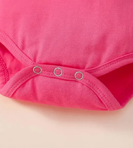 Vista 4 de Fullfamous Conjunto de mameluco y pantalón de manga larga con volantes para niña de 3 piezas