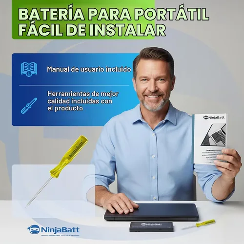 Vista 6 de Batería NinjaBatt para Dell WDX0R P69G Inspiron 15/13 5000/7000 Series 5570 5567 7579 5578 5568 7569 5579 5565 7573 7378 5378 7368 5379 5368 7375