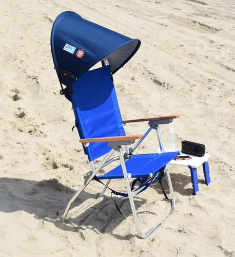 Vista 6 de Rio Beach MyCanopy - Parasol para silla personal, color azul marino