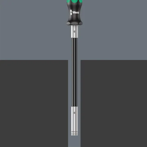 Vista 3 de WERA 05028161001 393 S - Destornillador de punta extra delgado con eje flexible, 1/4" x 6.831 in