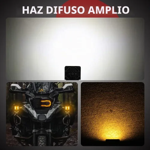 Vista 4 de Luces LED de 2 pulgadas con DRL 2 luces de conducción