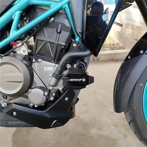 Vista 5 de Marco de protección contra caídas para motocicleta, protector deslizante (apto para vehículos CFMOTO) 300NK 250NK 150NK (negro, 150NK/250NK/300NK)