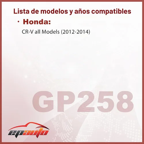 Vista 2 de EPAuto GP258 (CA11258 / 17220-R5A-A00) filtro de aire de motor, panel rígido de protección adicional de repuesto para Honda CR-V (2012-2014)