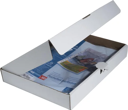 Vista 5 de Exacompta - Ref 5800E - Bolsillos perforados con apertura de esquina Stop Doc (paquete de 100) - Adecuado para almacenar documentos A4, hecho