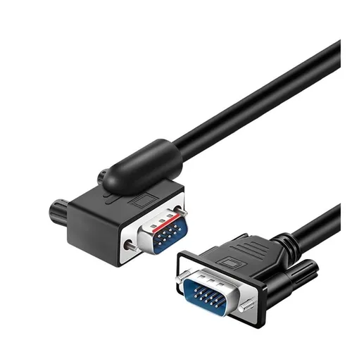 Vista 10 de Left Angle DB9 Serial Cable RS232 Male to Female Extension Wire 9 Pin(FF-D,0.5M)