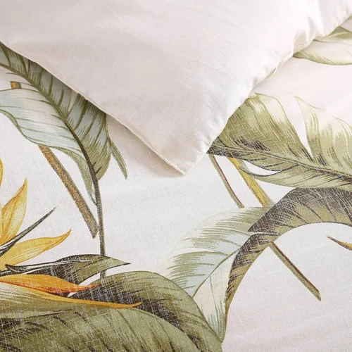 Vista 7 de Tommy Bahama - Juego de funda de edredón tamaño King, ropa de cama de algodón con fundas a juego y cierre de botón, juego de ropa de cama súper