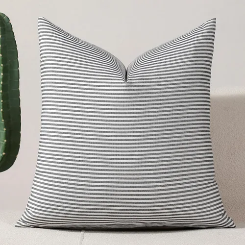 Vista 28 de vctops Fundas de almohada decorativas a cuadros azules de 12 x 20 pulgadas, funda de cojín lumbar de guingán para sofá, dormitorio