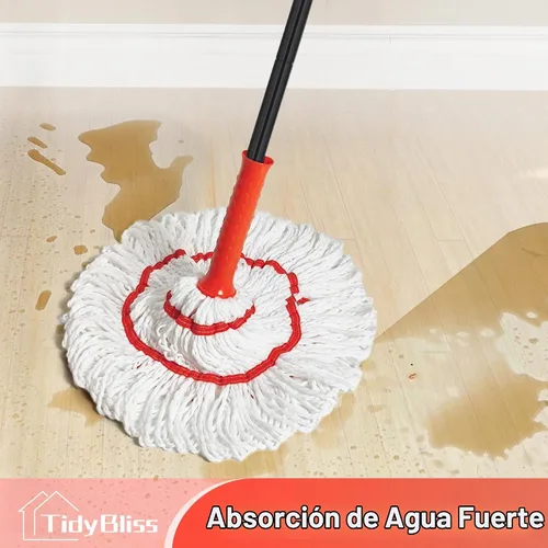 Vista 7 de Repuesto de cabezal de trapeador giratorio para limpieza de suelos, repuesto de microfibra lavable de algodón con almohadilla para fregar