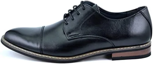 Vista 2 de DREAM PAIRS Prince - Zapatos de vestir clásicos y modernos formales Oxford con cordones, para hombre