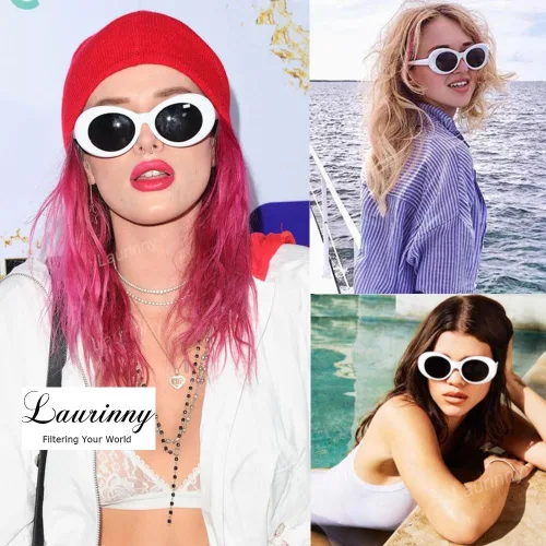 Vista 2 de Auténticas gafas de sol Clout Bold Oval Retro Mod Moda Gafas de sol Clout lente redonda