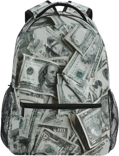 Vista 17 de Mochila para adultos, mochila escolar casual, bolsa de viaje con cremallera, Abstracción Fuego Agua Béisbol De, Mochilas Daypack