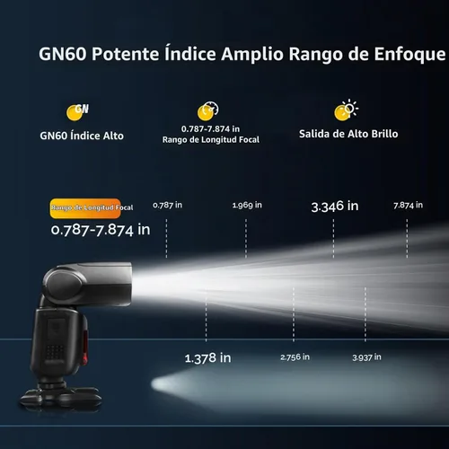Vista 6 de Godox V860II-N TTL Flash para Nikon, GN60 2.4G inalámbrico 1/8000s HSS Batería de iones de litio de 11.1 V 2000 mAh, aproximadamente 650 destellos