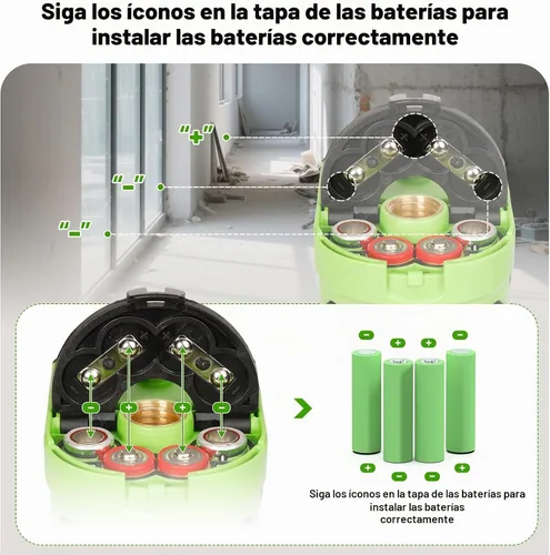 Vista 7 de Nivel láser con trípode de 60 pulgadas, nivel láser autonivelante Huepar con 2 puntos de plomada, herramienta niveladora láser de línea cruzada