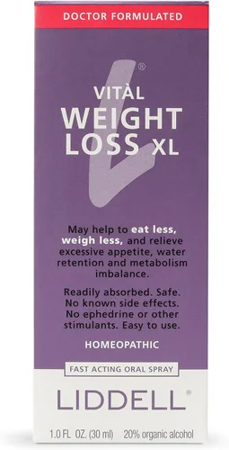 Vista 4 de Liddell Homeopathic Vital Weight Loss XL 1 oz Spray líquido