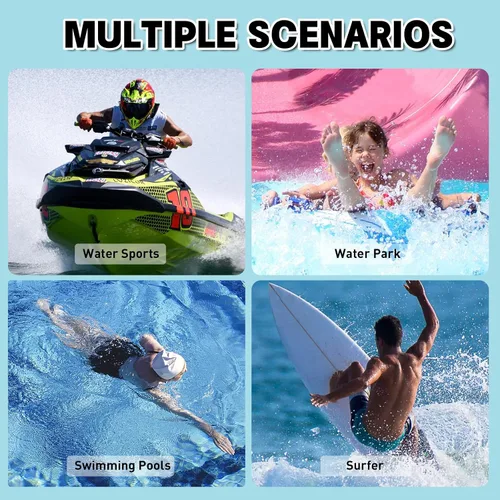 Vista 7 de Gafas de natación, gafas de natación polarizadas, antiniebla, sin fugas, protección UV, gafas de natación de visión amplia para mujeres y hombres