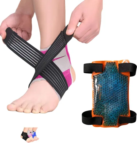 Vista 11 de BodyMoves Tobillera para niños Plus bolsa de hielo frío y caliente (azul activo, pequeño para niños pequeños (EE.UU. 12-3))