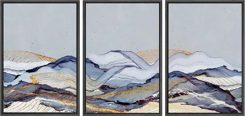 Vista 15 de SIGNWIN Lienzo enmarcado para pared, vista aérea de palmeras tropicales en un cielo azul, fotografía del océano costero, arte moderno, panorámico