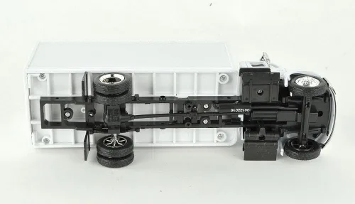 Vista 4 de NewRay International 4200 1:43 diecast 8" entrega modelo Box Truck Blanco N147