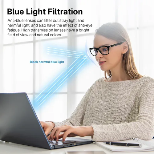 Vista 10 de Gafas inteligentes con audio Bluetooth de oreja abierta y filtrado Negro