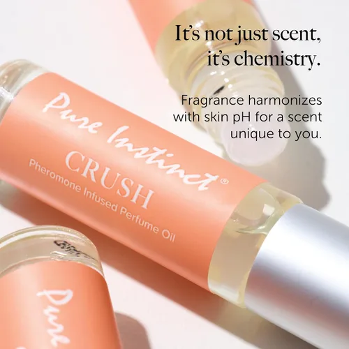 Vista 8 de Pure Instinct CRUSH The Original - Perfume de aceite esencial con infusión de feromonas, para sus mujeres, listo para la TSA