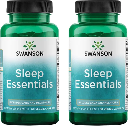Vista 8 de Swanson Sleep Essentials incluye GABA y melatonina - 60 cápsulas vegetales