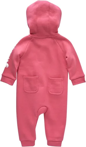 Vista 2 de Carhartt Mono de manga larga con capucha y cremallera frontal para bebé niña