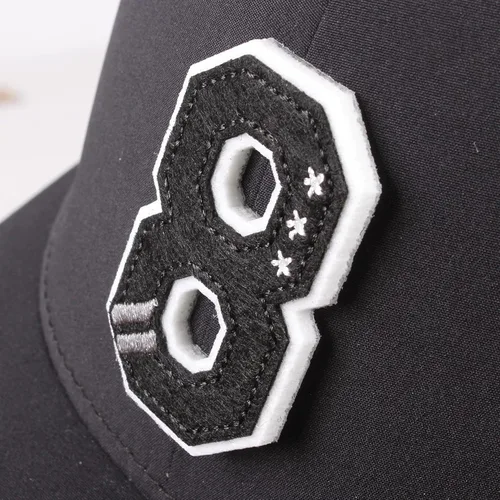 Vista 3 de Daxton Gorra clásica con visera plana de letras del alfabeto 3D a la Z con números de la A a la Z