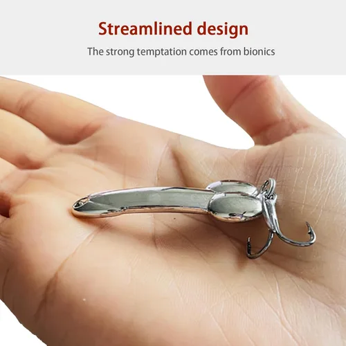Vista 4 de 4Pcs Funny Fishing Lures, Top Water Bass Fishing Lure, Bass Fishing Gear Spinner Baits Freshwater Saltwater Fish Equipment Fish Hook Gift for
