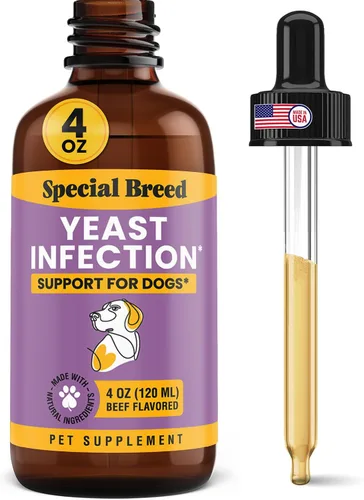 Vista 9 de Alivio natural de la infección por levaduras para perros – Tratamiento de picazón en la piel y los oídos, apoya la alergia y la salud inmunológica