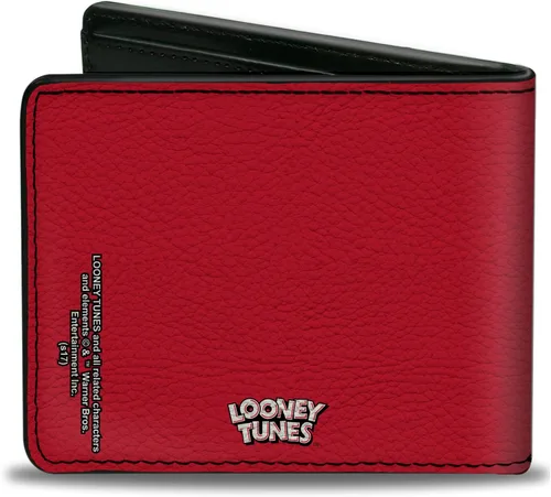 Vista 2 de Buckle-Down Mens Buckle-Down Pu Bifold - Bi-fold Gossamer Eyes CU RojoNegroBlanco Bi Fold Wallet, multicolor, 4.0 x 3.5 US, Varios
