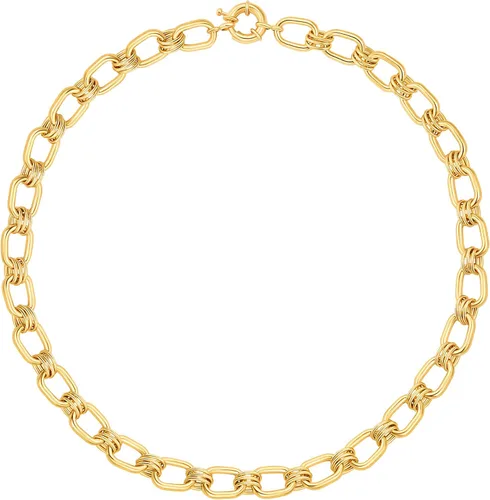 Vista 22 de Aobei Pearl - Gargantilla de oro de 18 quilates con cadena de clip, cadena de bolas y dijes perlas barrocas biwa para mujeres Cadena de estación