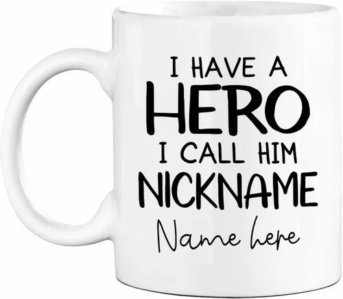 Vista 16 de Taza de café de cerámica personalizada para papá, taza de té blanca para feliz cumpleaños, taza de café para papá, taza de viaje con texto/foto