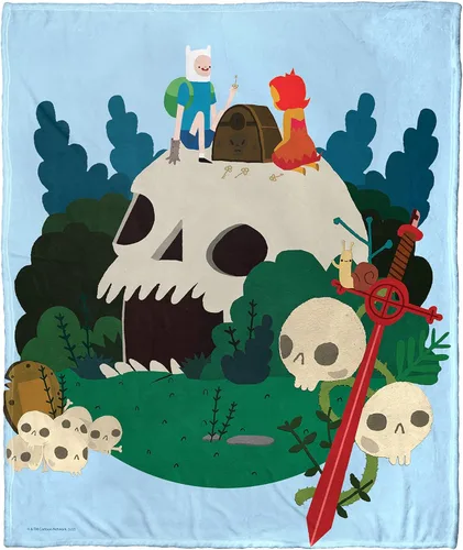 Vista 15 de Northwest Adventure Time - Manta de seda táctil, 50 x 60 pulgadas, Adventure Comic