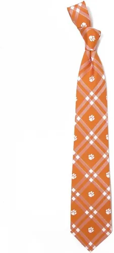 Vista 5 de Eagles Wings Clemson Ties South Carolina Tigers Corbatas para hombre Comprobar microfibra