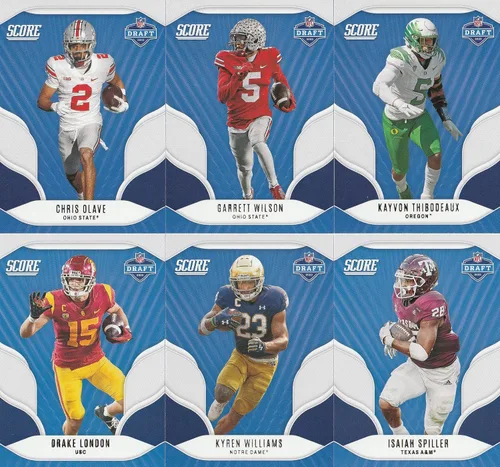 Vista 2 de 2022 Panini Score Football Cards NFL Draft Rookie INSERT SET 20 CARDS Kenny Pickett Ridder Corral Hutchinson Olave London and More
