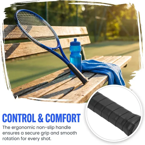 Vista 3 de Raqueta de tenis, raqueta de tenis para entrenador de tenis solo, cómodo agarre antideslizante equipo de entrenamiento práctica para verano