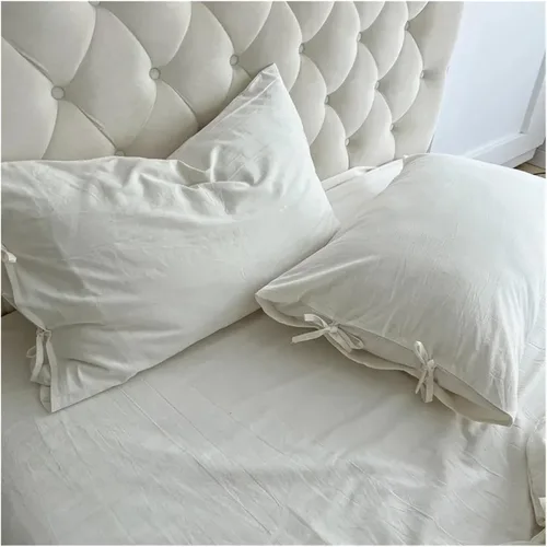 Vista 4 de Bed, White Duvet Cover Set Soft Double Large Super Soft Bedding Set Duvet Cover Sheet Pillowcase