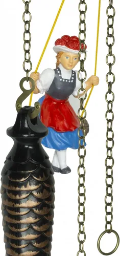 Vista 4 de Trenkle Reloj de cuco de cuarzo Casa de la Selva Negra con Música y Swing TU 4262 QMS