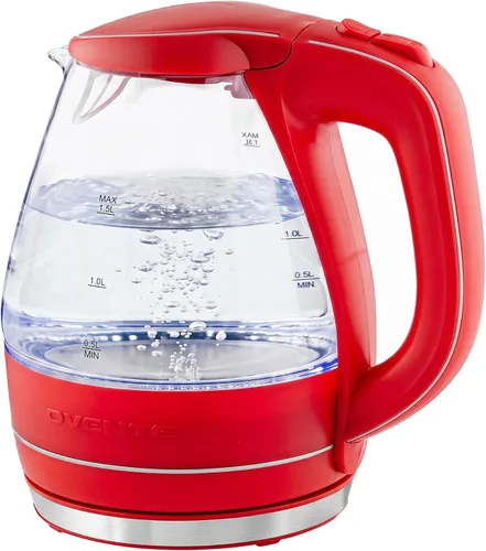 Vista 9 de OVENTE caldera de agua eléctrica de cristal de la caldera de 1.5L Rosa