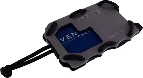 Vista 3 de Trayvax Cartera de metal delgada original 20 para hombre perfil de bolsillo frontal con bloqueo RFID diseño táctico multifuncional de aluminio que